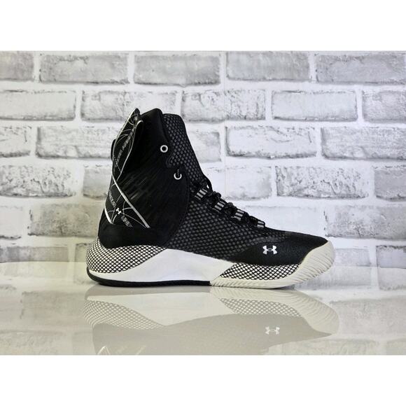 Under Armour Volleyball Shoe Womens 6 Black Hi HOVR Highlight Ace Logo 3023708 - Picture 6 of 6